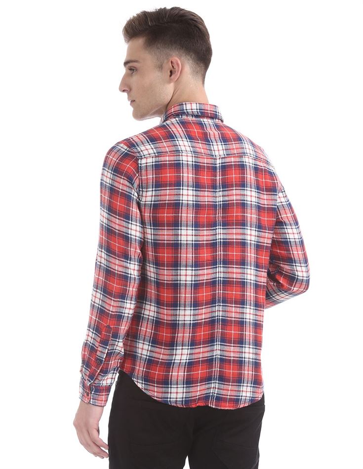 Ed Hardy Men Casual Wear Checkered Shirt